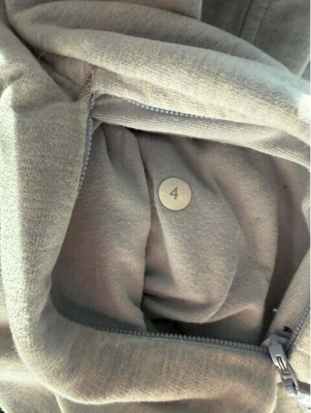 Lululemon after all pullover-heathered gray cool breeze cowl neck size 4 - Picture 5 of 9